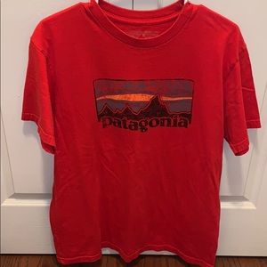 Red Patagonia tshirt